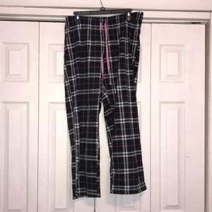 HUE black and pink pj pants